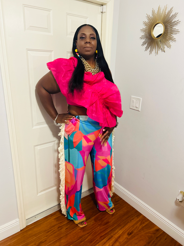 Color Block Pants