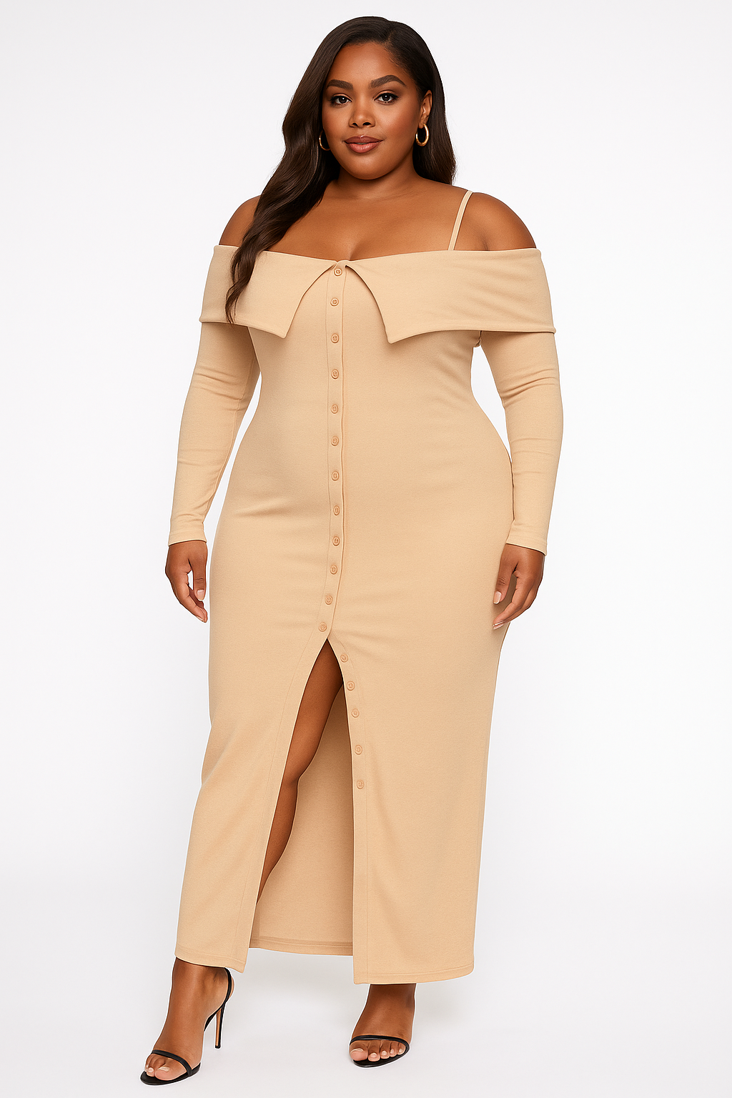 Plus Size Long Length Top & Skirt Leggings Set