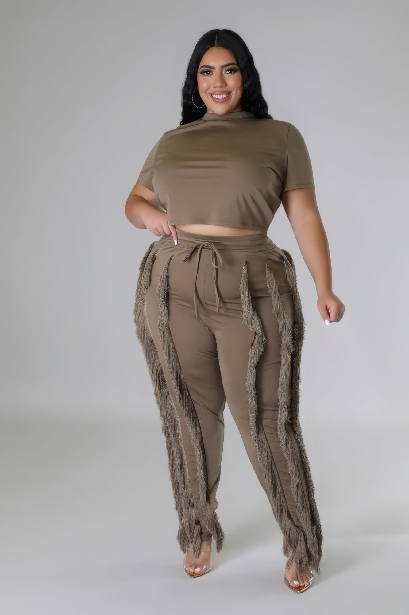 Crop Top Two-piece Set image 0