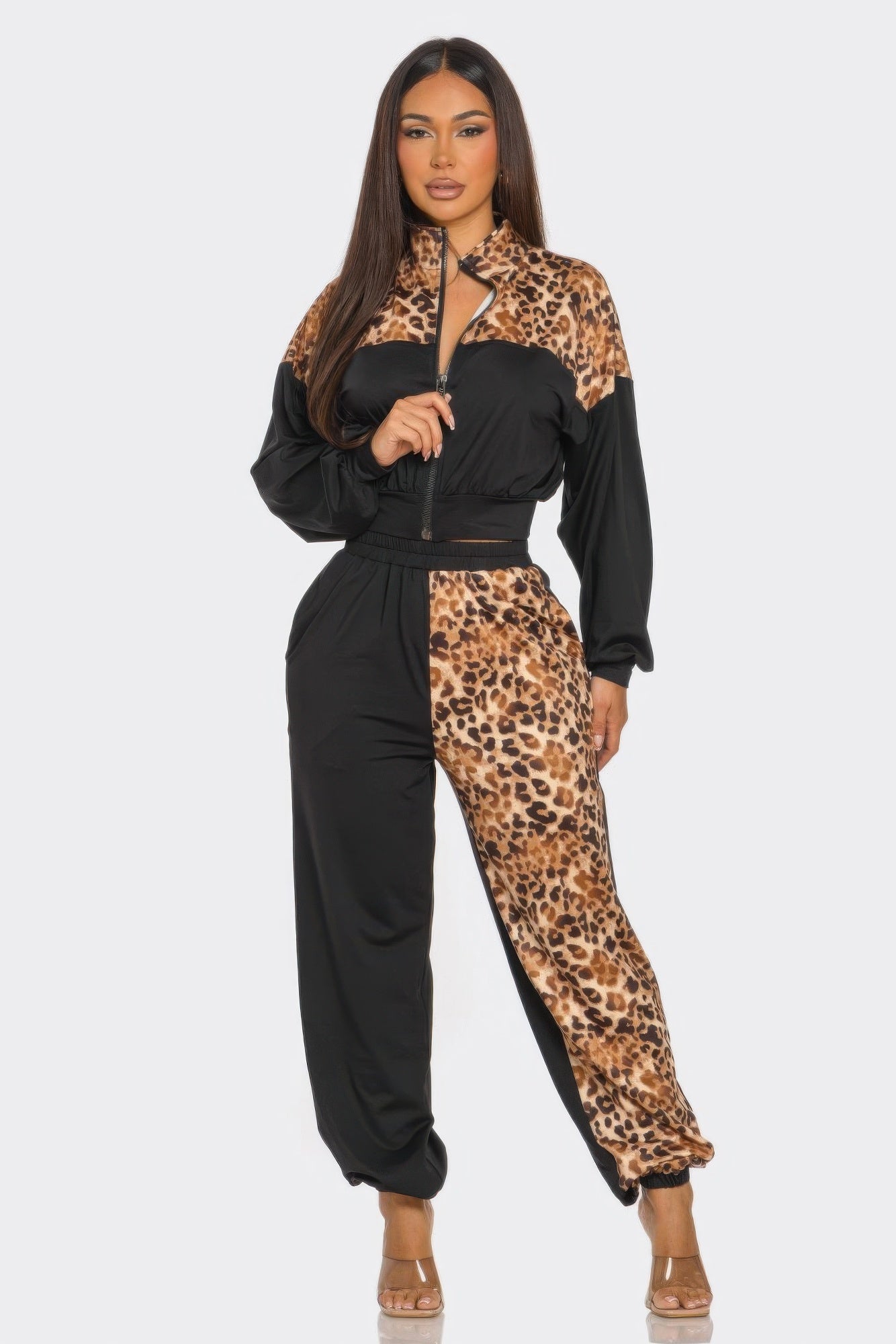Animal Print Jogger  Set image 0