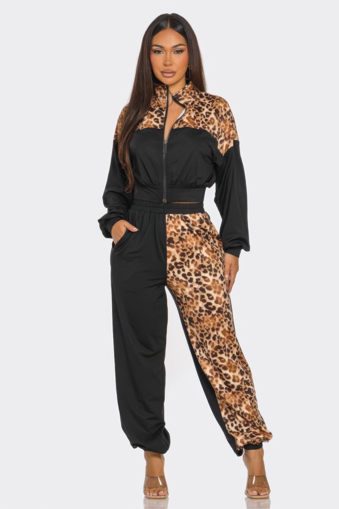 Animal Print Jogger  Set image 2