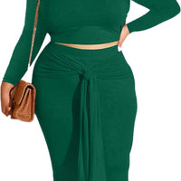 Plus Size Women 2 Piece Outfits Sets Sexy Tracksuit Midi Dress,Sleeveless Tank Top Bodycon Skirts Set Casual Summer