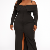 Plus Size Long Length Top & Skirt Leggings Set