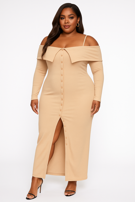 Plus Size Long Length Top & Skirt Leggings Set