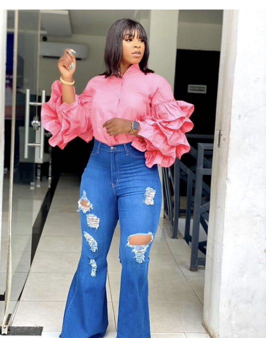 Vivian Ruffle Shirt