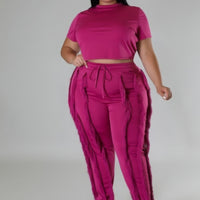 Crop Top Two-piece Set image 0
