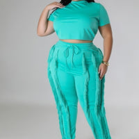 Crop Top Two-piece Set image 0